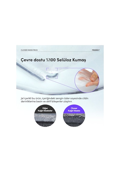 Frankly Pirinç Özü Peptit Ve Kolajen İçeren Gözenek Sıkılaştırıcı Kağıt Maske 22 ML