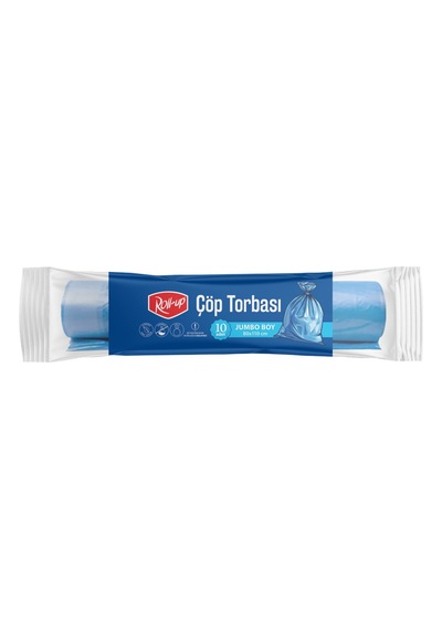 Roll-up Jumbo Çöp Torbası 80 X 110 Cm 10'lu - 6 Adet Tarı