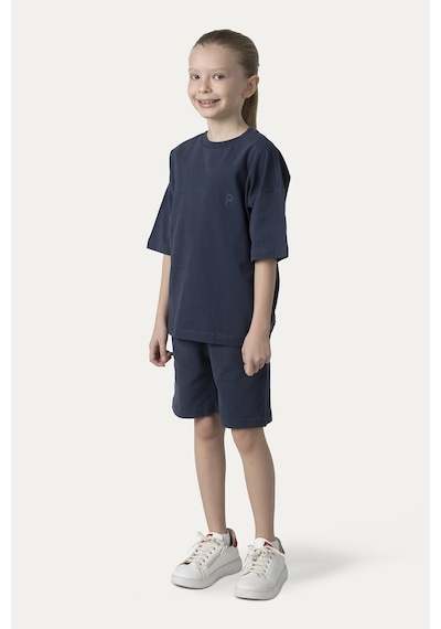 Unisex Çocuk Kısa Kollu Lacivert Tişört Çok Renkli 9931BK05001