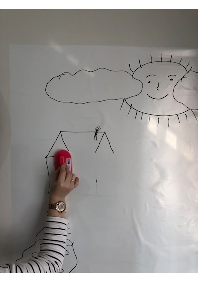 2 Tane Beyaz Tahta Akıllı Kağıt Tahta 100X120 Cm + Kalem