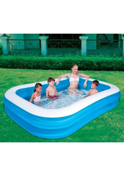Bestway Aile/çocuk Şişme Büyük Havuz 262 x 175 x 51 CM-54006 Çok Renkli