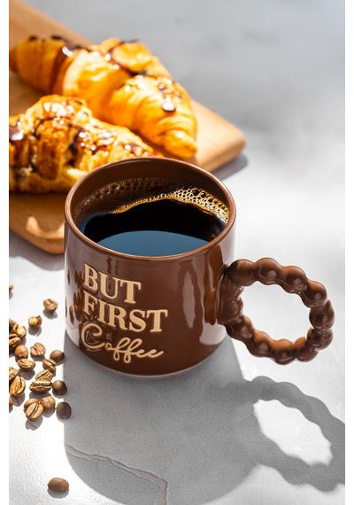 Emsan But First Coffee Kahverengi Kupa 310 Ml Kahverengi