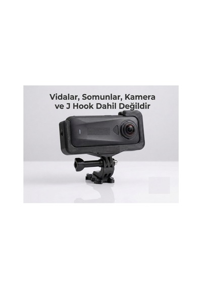 Insta360 X4 Air Uyumlu Yatay Çekim Ve Gopro Bağlantı Aparatı Siyah