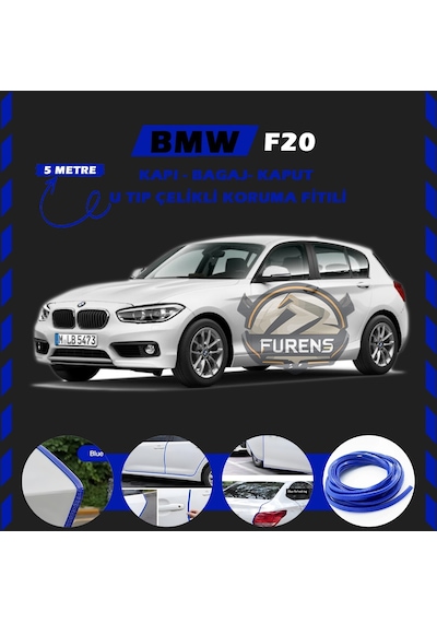 Bmw F20 Oto Araç Kapı Koruma Fitili 5metre Parlak Mavi Renk