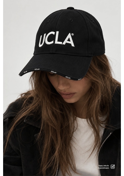 UCLA Alıns Siyah Baseball Cap Nakışlı Unisex Şapka