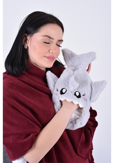 Shark Desenli Yumuşak ve Isı Terapisi Sıcak Su Torbası