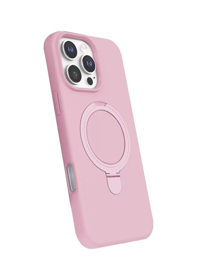 Newface Apple İphone 16 Pro Max Regal Magsafe Standlı Kapak - Açık Pembe