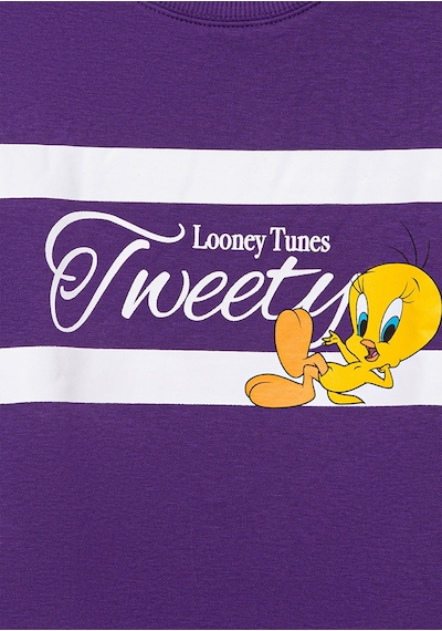 Mavi - Tweety Baskılı Baskılı Mort Sweatshirt 7s10073-70633 Mor