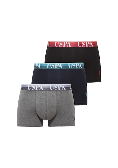 U.s. Polo Assn. Erkek 201 Siyah - Antrasit Melanj- Lacivert 3 Lü Boxer Siyah - Antrasit Melanj - Lacivert U.s. Polo Assn. Erkek 201 Siyah - Antrasit Melanj- Lacivert 3 Lü Boxer Siyah - Antrasit Melanj - Lacivert