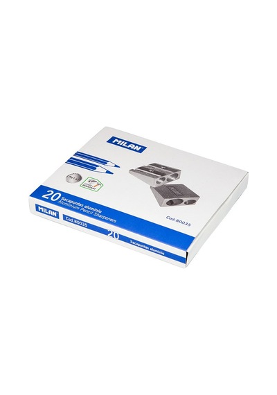 Mılan 80035 Çift Delikli Metal Kalemtraş - 20adet