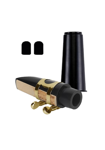 Midex SFR-1530A Alto Saksafon Ağızlık Bek Seti Gold (Bek Bilezik Kamış Ped Kapak)