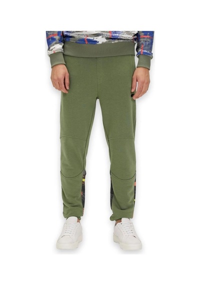 Bad Bear 24.02.14.004 Flame Sweatpants Haki Erkek Eşofman Altı Siyah