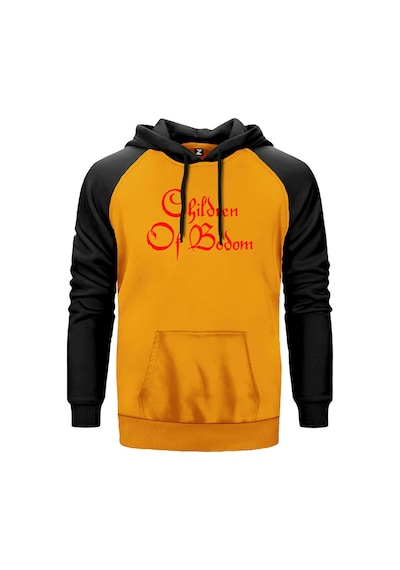 Children Of Bodom Yazı Sarı Renk Reglan Kol Sweatshirt Sarı