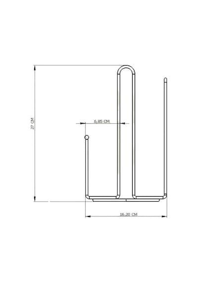Edora Home Turuncu Kağıt Rulo Havluluk Ayraçlı - Metal Paslanmaz Turuncu