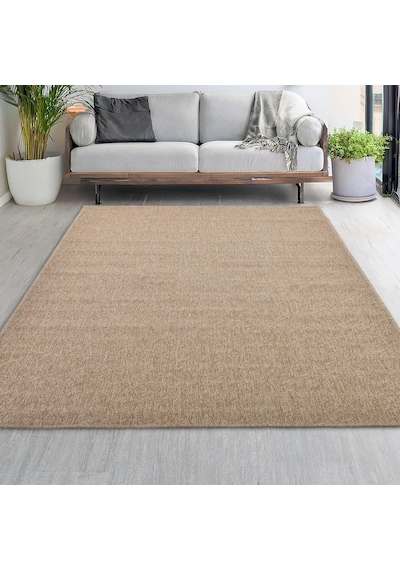 Avanos Modern Sisal Jüt Toz Vermez Balkon Bahçe Mutfak Dokuma Halı Kilim Kahverengi