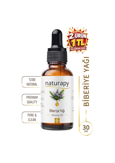 Biberiye Yağı Rosemary Oil Uçucu Yağ 30 Ml Damlalıklı Cam Şişe