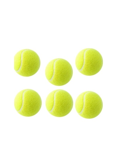 6 Adet Antrenman Tenis Topu Sarı