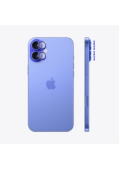 Safeus Safir Temperli Kamera Lens Koruyucu Apple Uyumlu iPhone 16 Plus Ve İle Lacivert