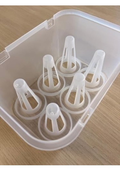 Bardak Taşıma Koruma Aparatı Kutusu Plastik 6'lı Rakı Bardaklığı