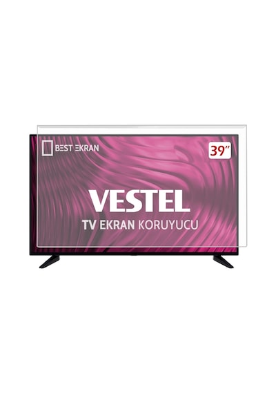 Vestel Uyumlu 39HB5000 TV EKRAN KORUYUCU - 39" inç Ekran Şeffaf K