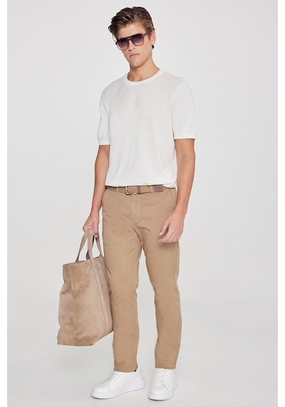 Ac&Co / Altınyıldız Classics Slim Fit Dar Kesim Pamuklu Esnek Chino Erkek Pantolon - Camel Ac&Co / Altınyıldız Classics Slim Fit Dar Kesim Pamuklu Esnek Chino Erkek Pantolon - Camel