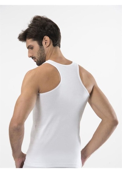 Türen 131 Spor Erkek Atlet İkili Paket-beyaz Beyaz