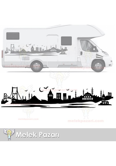 Istanbul Manzarası Araba Sticker, Karavan Sticker