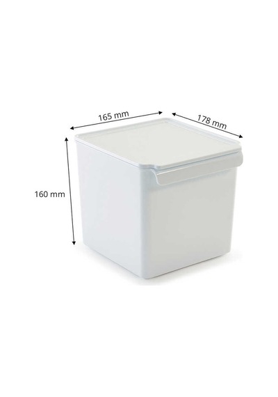 Primanova Kapaklı Banyo Mutfak Düzenleyici Beyaz 165 178 160 Mm Beyaz