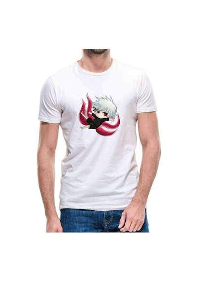 Anime Tokyo Ghoul Anteiku Baskılı Beyaz Erkek Tshirt (534486520)