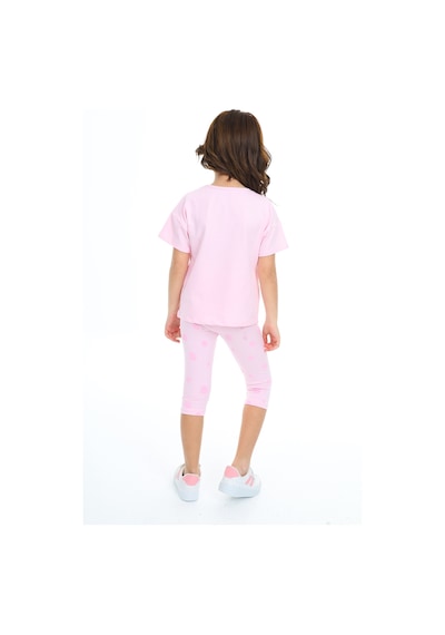 Toontoy Kids Toontoy Kız Çocuk Shıne On Baskılı Kaprili Takım Pembe