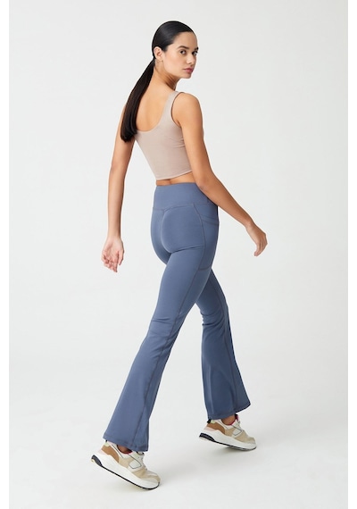 Los Ojos Kadın Antrasit Yüksek Bel Toparlayıcı Çift Cepli Ispanyol Paça Tayt Bootcut Antrasit Antrasit
