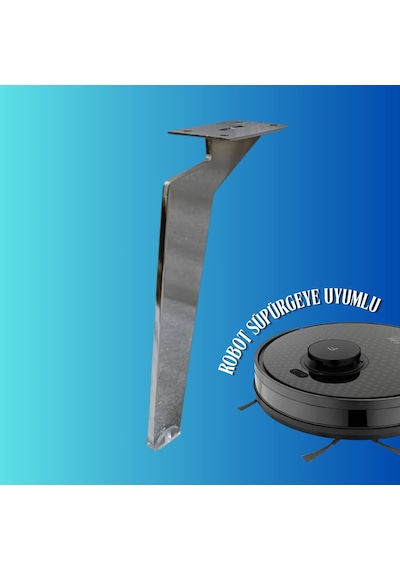 20 Cm Metal Tabanca Ayak Koltuk Ayağı Mobilya Ayağı Ünite Ayağı Konsol Ayağı Puf Berjer Ayağı Krom