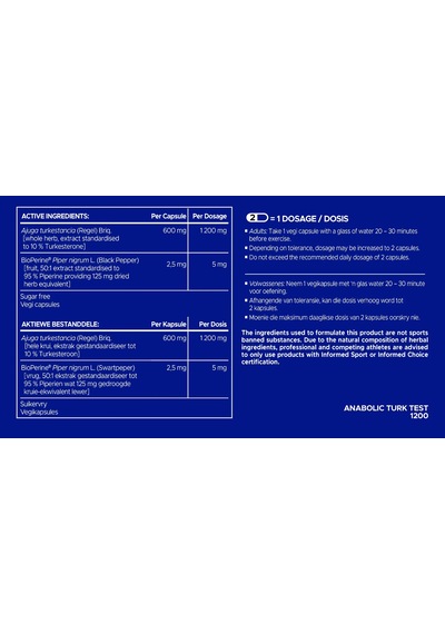 Usn Anabolic Turkesteron Test 1200 Mg 60 Caps