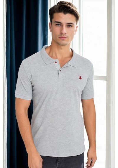 T9561 Dewberry Erkek Tshırt-gri Gri