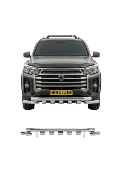 Toyota Hilux Shark 2015-2026 Uyumlu Araca Özel Ön Koruma 76mm Krom