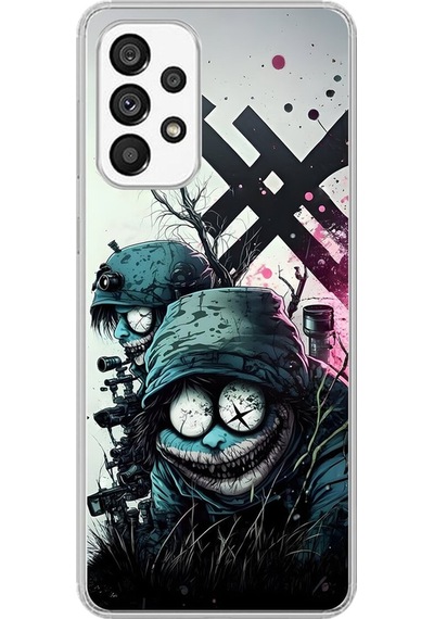 Samsung Galaxy A73 Uyumlu Şeffaf Kılıf Aesthetic 6 Tasarımlı