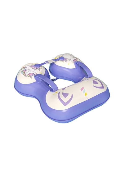 Toyflyer Unicorn Çocuk Yüzme Simidi Çift Tokalı Ayarlanabilir Mor 2-6 Yaş Ar009