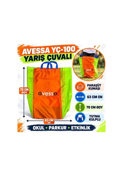 Özel Seri Yç-100 Yarış Çuvalı Antrenman Oyun Sokak Bireysel Çok Renkli