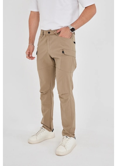 Camp Scoutland Camp525 Outdoor Tactical Su İticili Likralı Yazlık Erkek Taktik Pantolon Bej