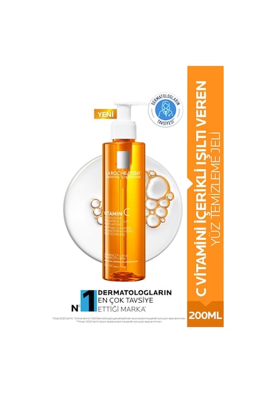 La Roche Posay C Vitamini İçerikli Işıltı Veren Yüz Temizleme Jeli  200 ML