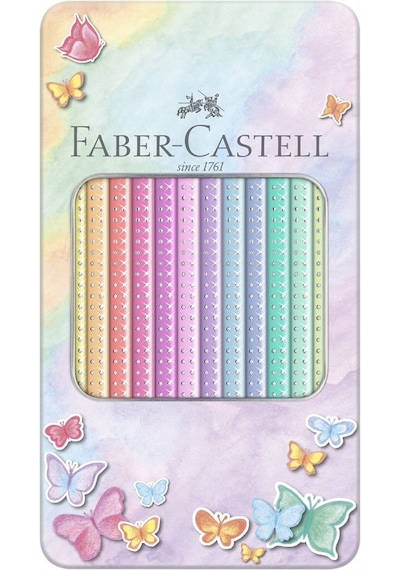Faber-Castell Parlak Pastel Renkli 12'li Boya Kalemi