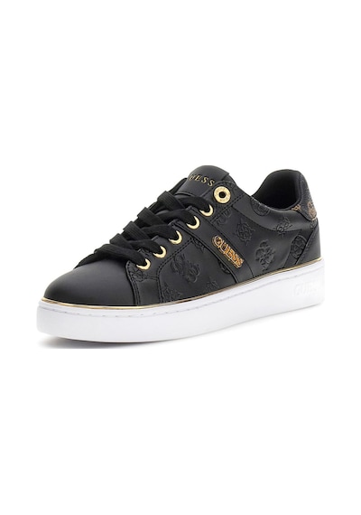 Guess Kadın Britz Kabartma Desenli Metalik Detaylı Sneaker - Siyah 4221490