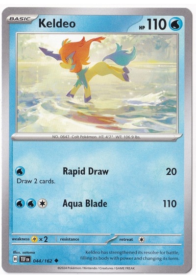 Keldeo 044/162 - Temporal Forces - Pokemon Kartı Mint