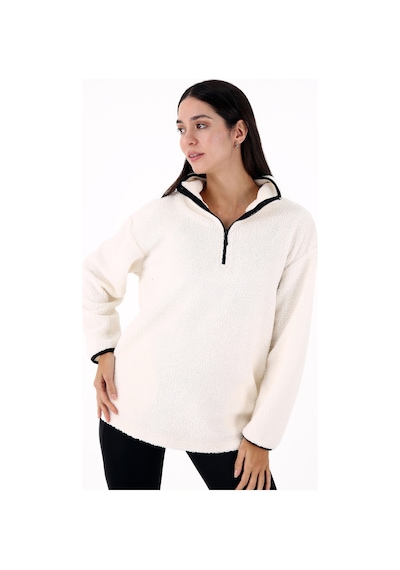 Scorp Cheer Casual Kadın Peluş Sweatshirt Ekru Standart Çok Renkli