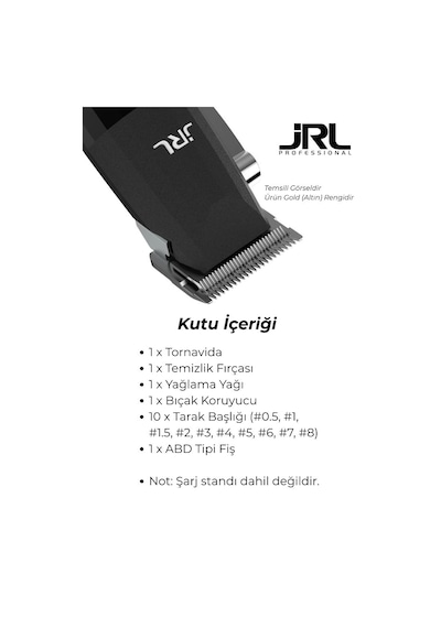 Jrl Freshfade Profesyonel Saç Kesim Tıraş Makinesi Gold Ff2020-CG
