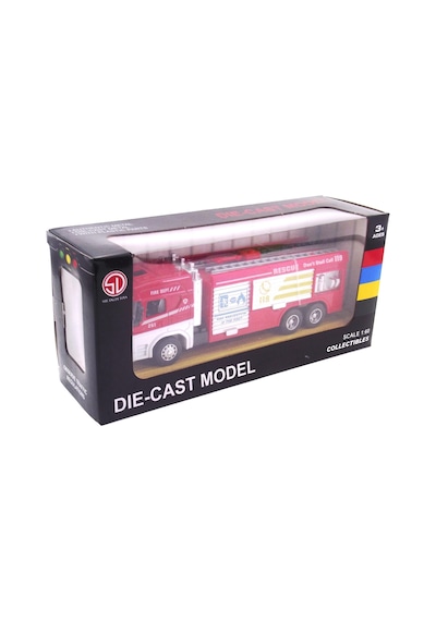 Die Cast Model Çek Bırak Merdivenli İtfaiye Kamyonu