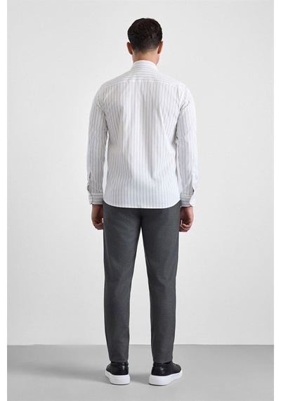 Süvari Lacivert Slim Klasik Yaka Casual Gömlek Gm1008400365-m09