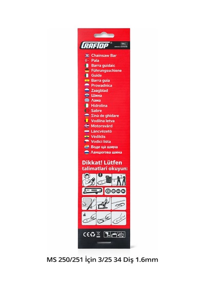 Craft Top 3/25 34 Diş Stıhl Ms 250/251 Palası