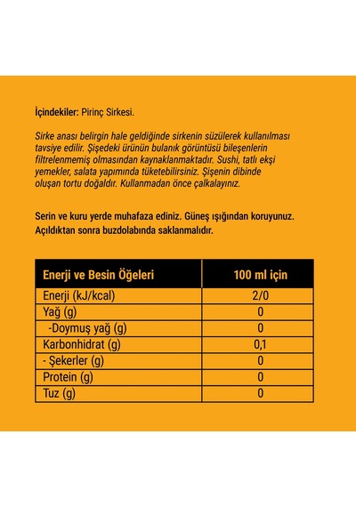 Aıko Pirinç Sirkesi 250 Cc Cam
