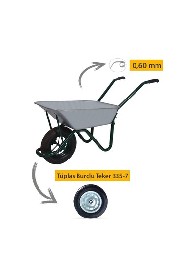 Troyka Galvanizli Demonte El Arabası 0.60 Mm Sac